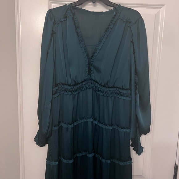 NWT Holiday Party Emerald Green Chelsea and Violet size extra large maxi dress - Picture 2 of 8